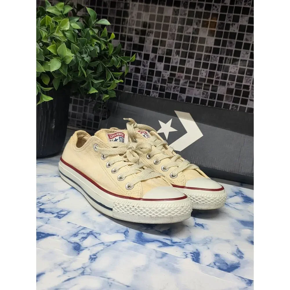 Womens Converse Chuck Taylor All Star  OX Ivory Low Sneakers Shoes Size 6.5